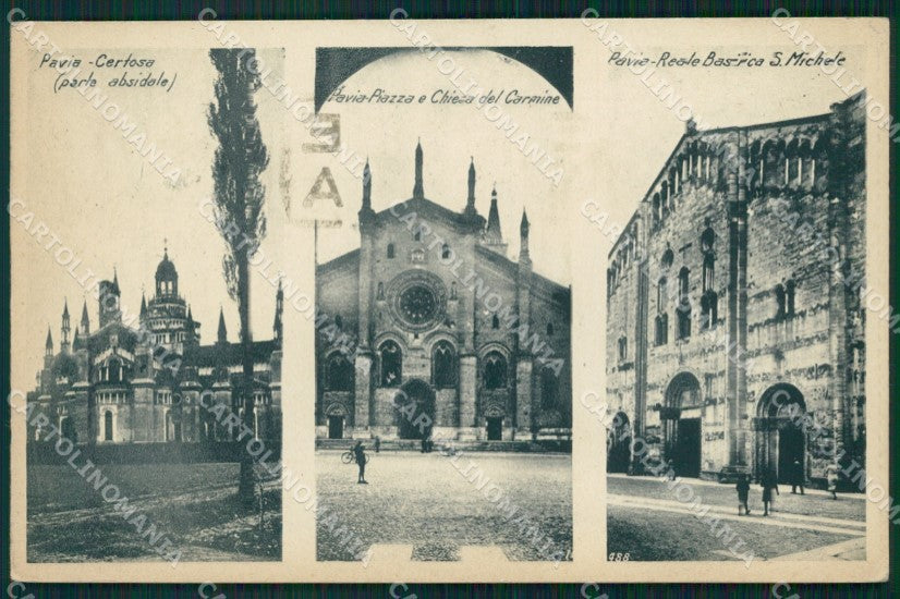 Pavia Certosa di cartolina QT0047 – fronte