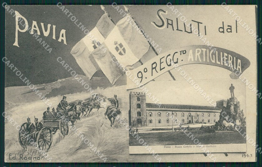 Pavia Città Militari Saluti da PIEGHINA cartolina QT0073 – fronte