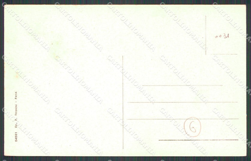 Pavia Città Militari Saluti da PIEGHINA cartolina QT0073 – retro