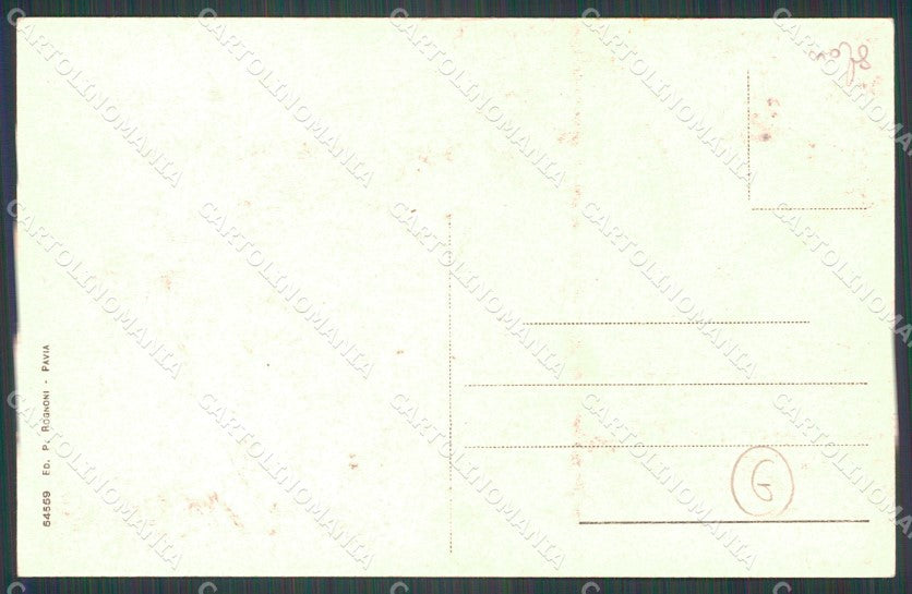 Pavia Città Militari Saluti da cartolina QT0076 – retro