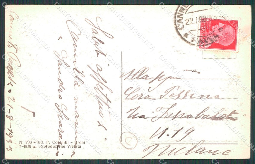Pavia Broni Recoaro di cartolina QT0106 – retro