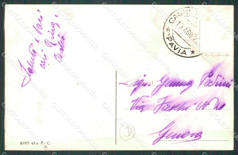 Pavia Broni Recoaro di Auto cartolina QT0111 – retro
