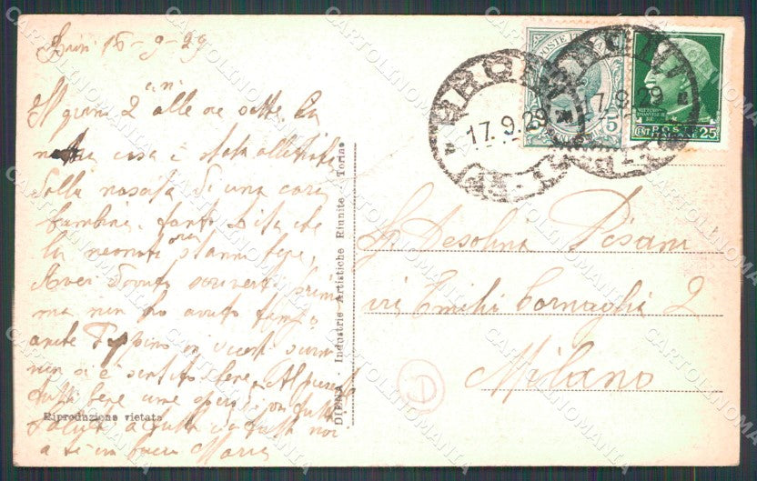 Pavia Broni Recoaro di PIEGHINA cartolina QT0113 – retro