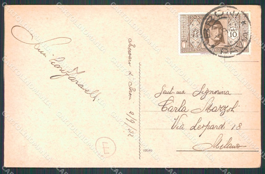 Pavia Broni Recoaro di PIEGHINA cartolina QT0123 – retro