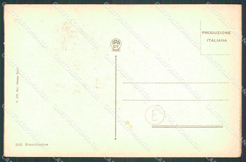 Pavia Broni cartolina QT0125 – retro