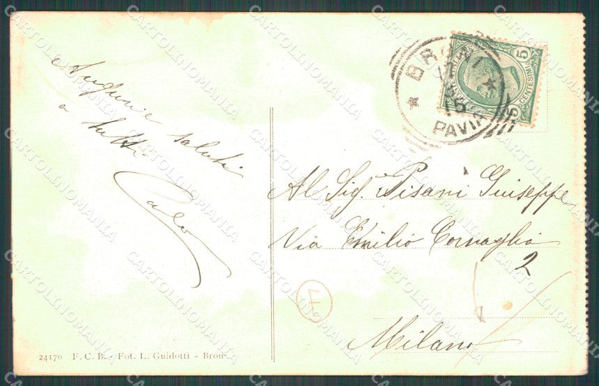 Pavia Broni Recoaro di PIEGA cartolina QT0126 – retro