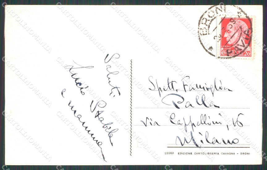 Pavia Broni Recoaro di cartolina QT0128 – retro