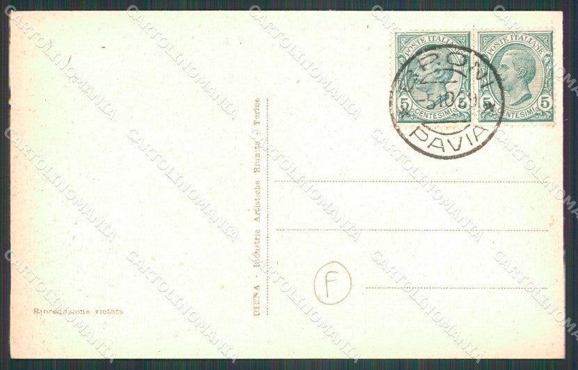 Pavia Broni Recoaro di Auto cartolina QT0129 – retro