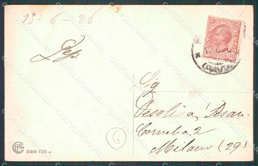 Pavia Broni Recoaro di Auto PIEGHINA cartolina QT0138 – retro