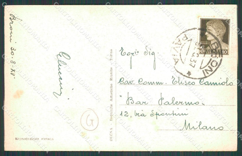 Pavia Broni Recoaro di Fonte Salus cartolina QT0141 – retro