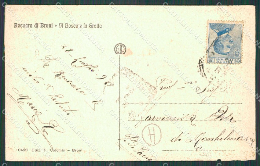 Pavia Broni Recoaro di ABRASA cartolina QT0147 – retro