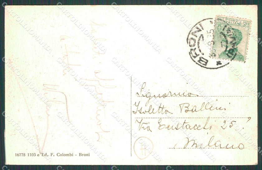 Pavia Broni Recoaro di cartolina QT0150 – retro