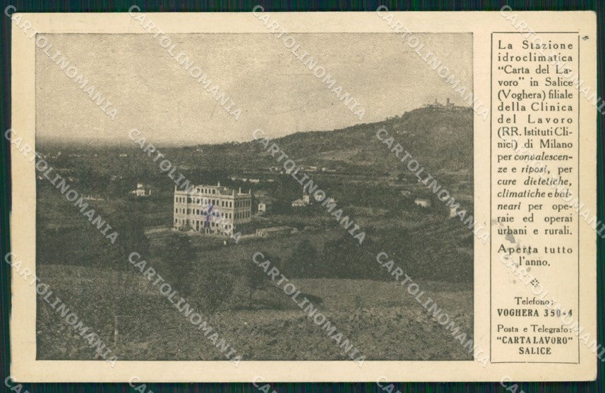 Pavia Godiasco Salice Terme ABRASA cartolina QT0184 – fronte