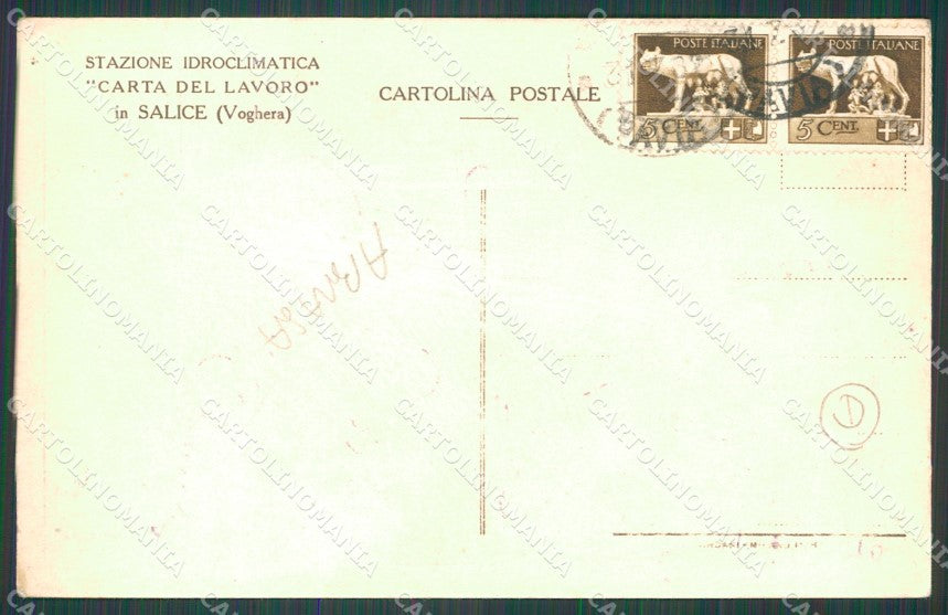 Pavia Godiasco Salice Terme ABRASA cartolina QT0184 – retro