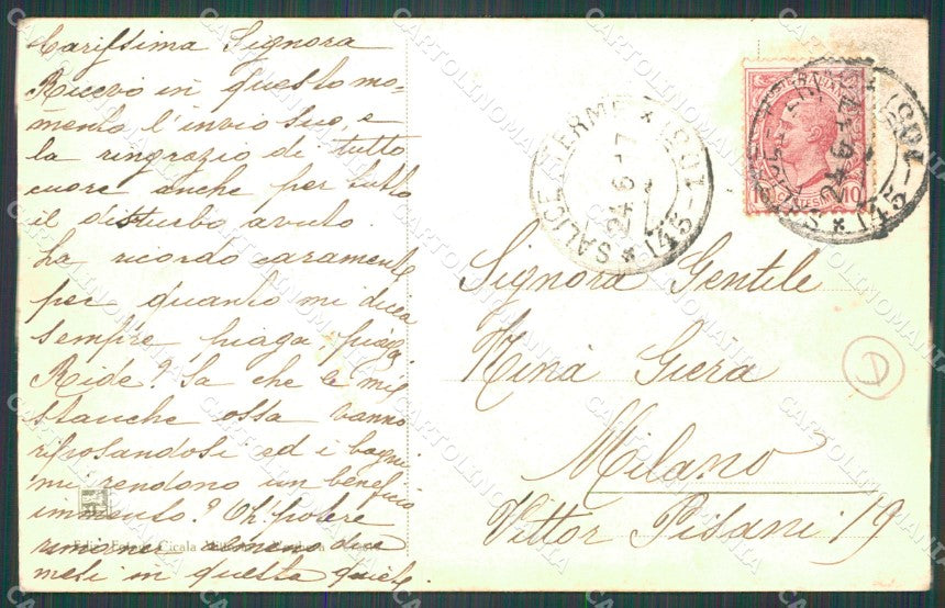 Pavia Godiasco Salice Terme cartolina QT0185 – retro