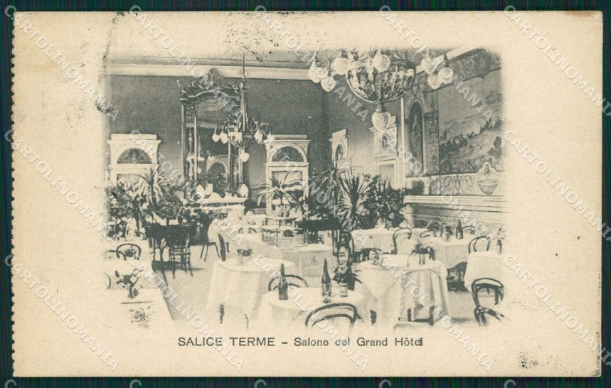 Pavia Godiasco Salice Terme Grand Hotel cartolina QT0187 – fronte