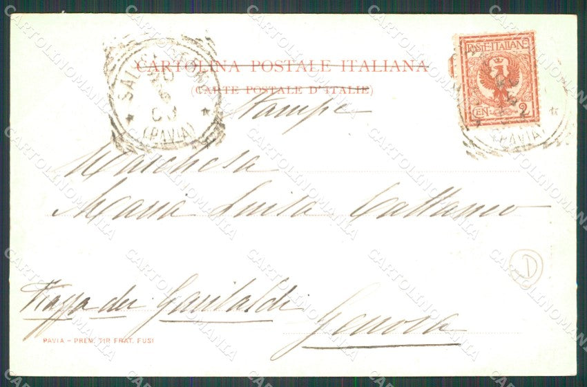 Pavia Godiasco Salice Terme cartolina QT0193 – retro