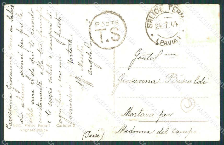 Pavia Godiasco Salice Terme Piscina Nazzano cartolina QT0194 – retro