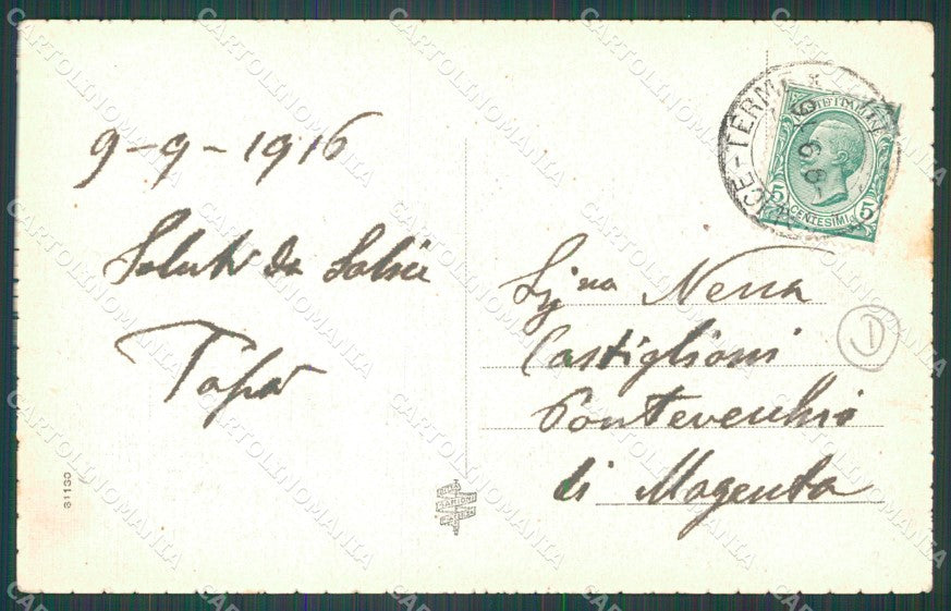 Pavia Godiasco Salice Terme PIEGA cartolina QT0195 – retro