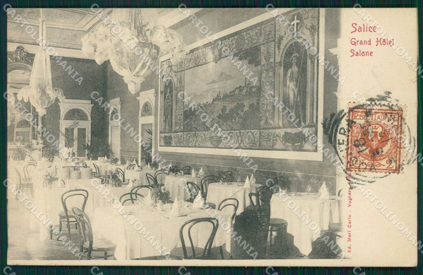 Pavia Godiasco Salice Terme Grand Hotel cartolina QT0209 – fronte