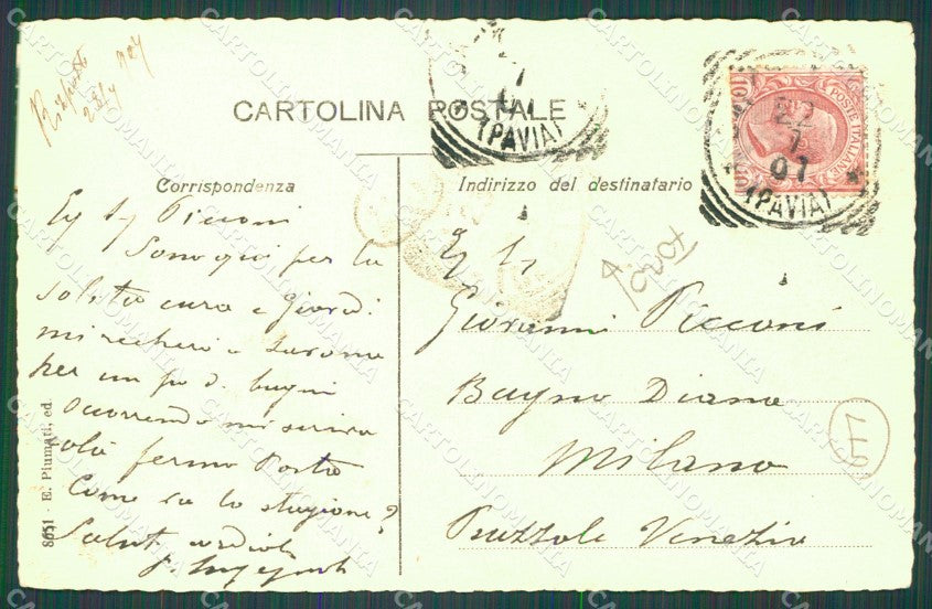 Pavia Godiasco Salice Terme Nazzano FORO STRAPPINO cartolina QT0222 – retro