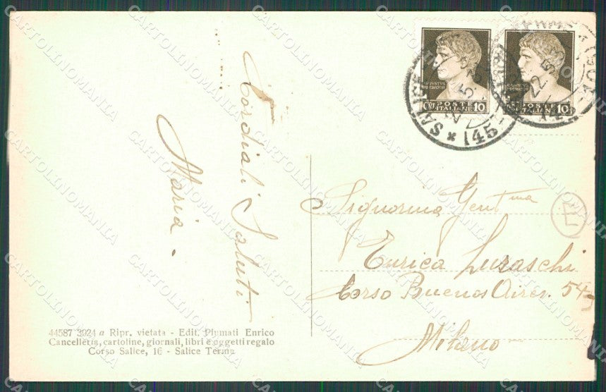 Pavia Godiasco Salice Terme cartolina QT0223 – retro