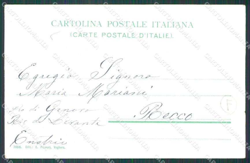 Pavia Godiasco Salice Terme cartolina QT0227 – retro
