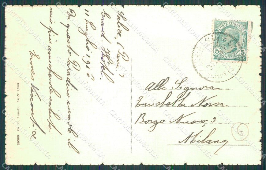 Pavia Godiasco Salice Terme PIEGHINA cartolina QT0234 – retro