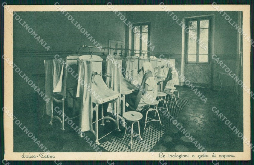 Pavia Godiasco Salice Terme Inalazioni di Vapore cartolina QT0241 – fronte