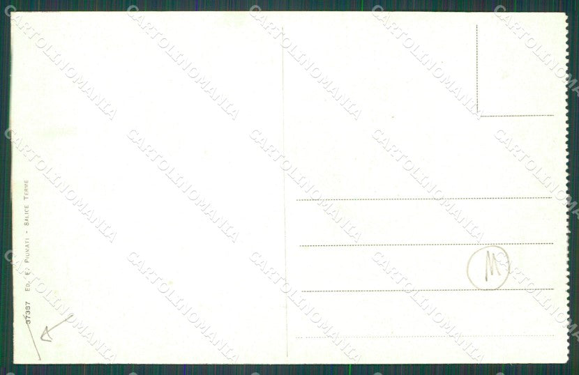 Pavia Godiasco Salice Terme PIEGA cartolina QT0242 – retro