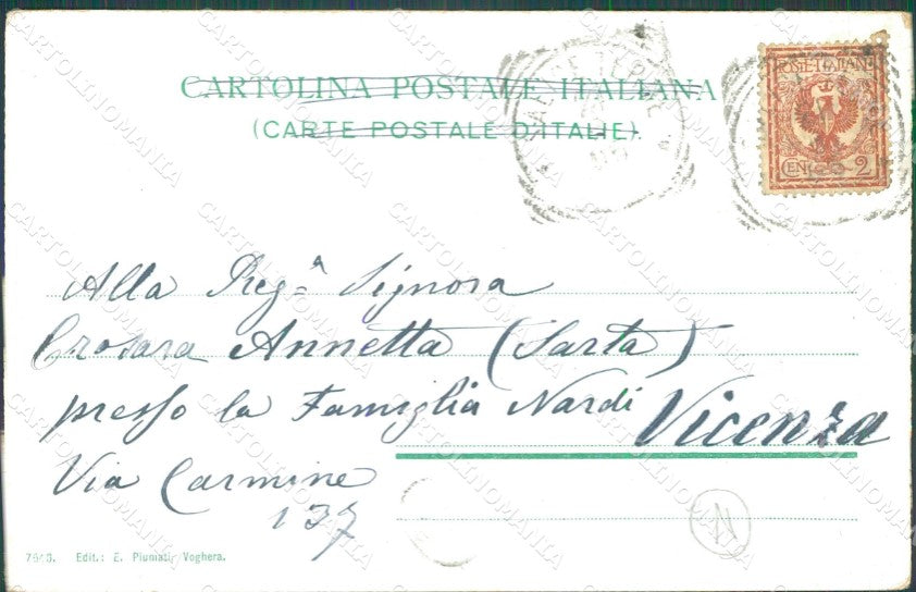 Pavia Godiasco Salice Terme Carrozza cartolina QT0243 – retro