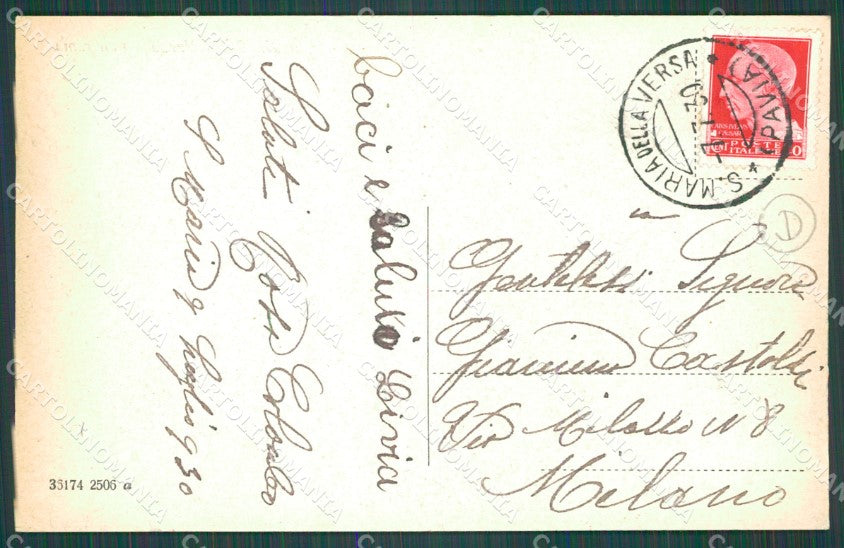 Pavia Santa Maria della Versa cartolina QT0244 – retro