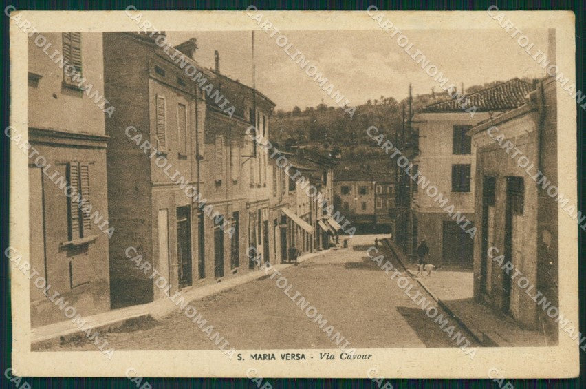 Pavia Santa Maria della Versa PIEGA cartolina QT0248 – fronte