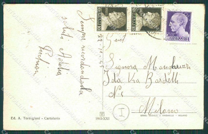 Pavia Santa Maria della Versa Auto cartolina QT0249 – retro