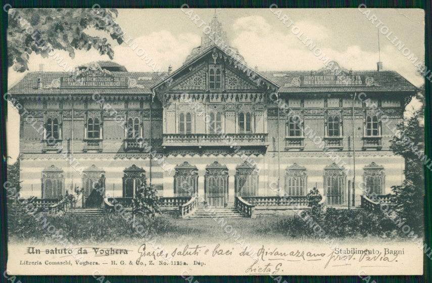 Pavia Voghera PIEGA cartolina QT0260 – fronte