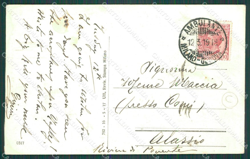 Pavia Voghera cartolina QT0269 – retro