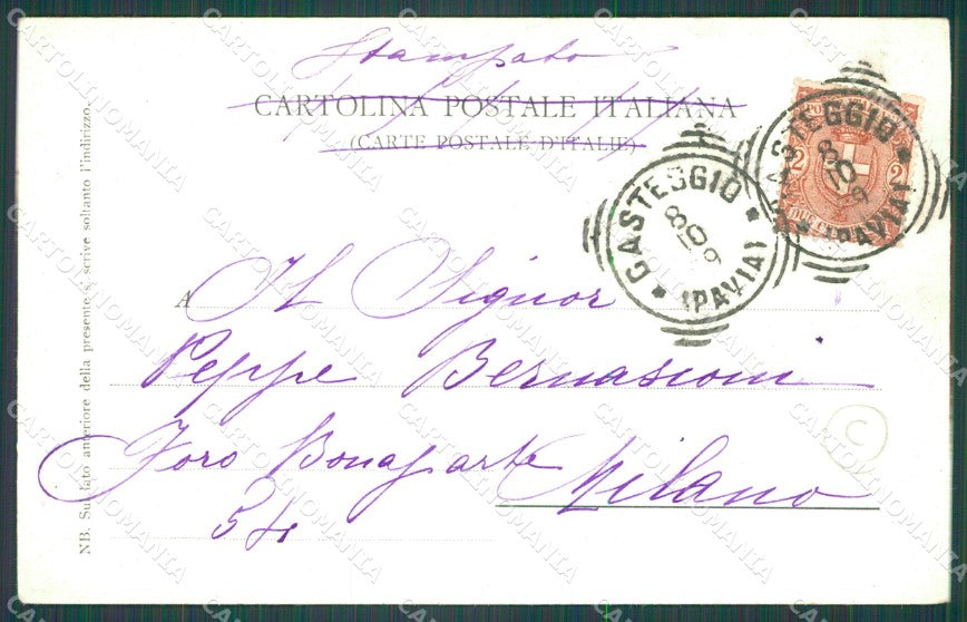 Pavia Voghera Caserma cartolina QT0273 – retro