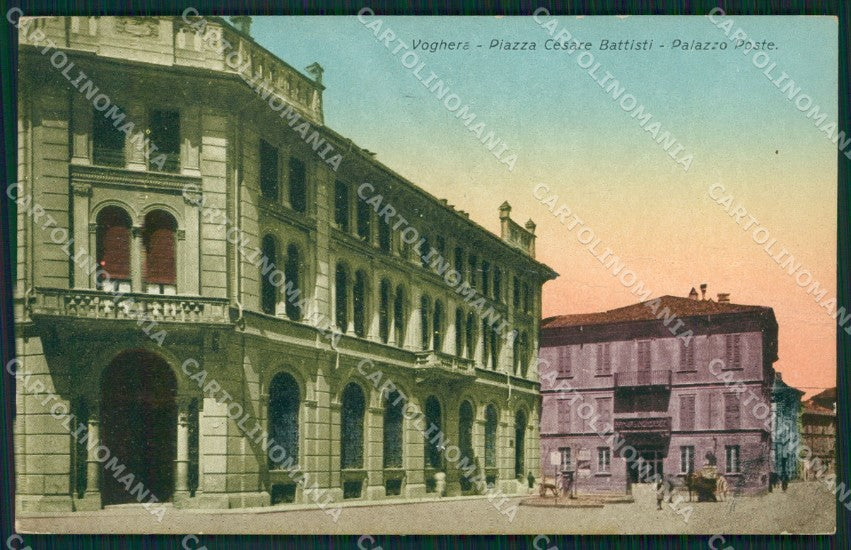 Pavia Voghera Poste PIEGATA cartolina QT0287 – fronte