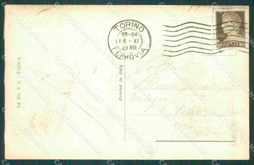 Pavia Voghera Poste PIEGATA cartolina QT0287 – retro