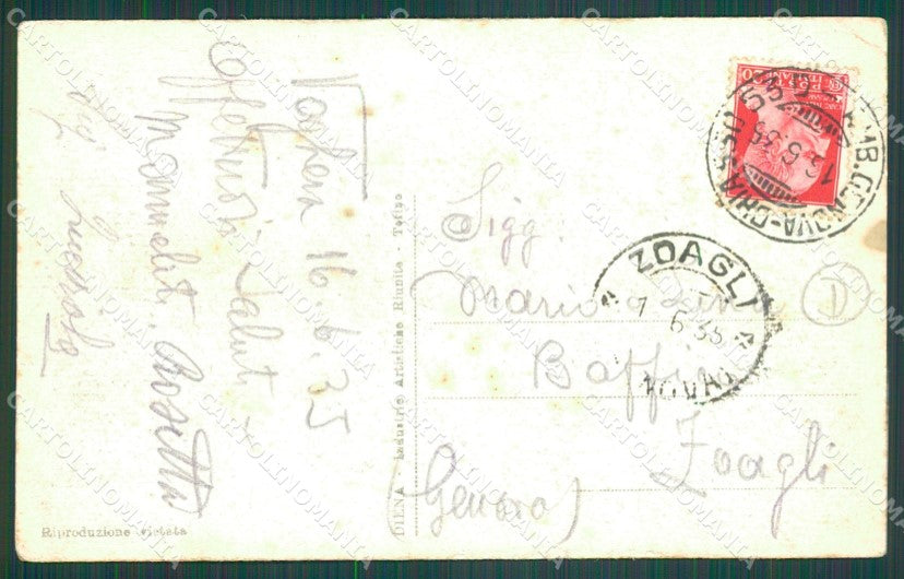 Pavia Voghera PIEGHE cartolina QT0290 – retro