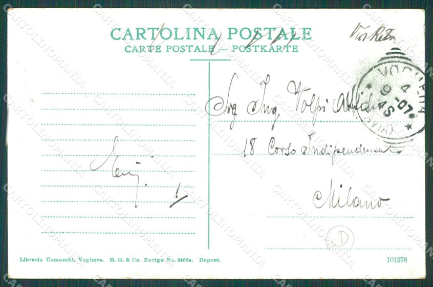 Pavia Voghera Scuola cartolina QT0292 – retro