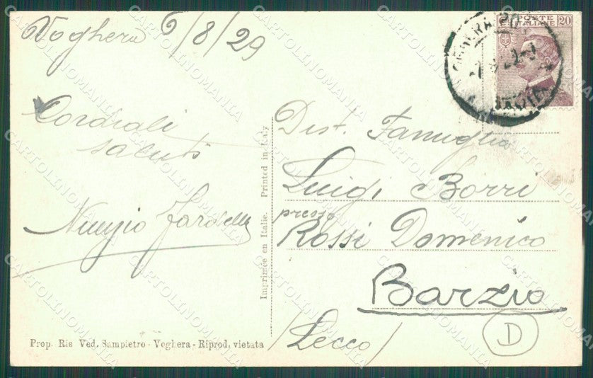 Pavia Voghera Stazione Foto cartolina QT0303 – retro