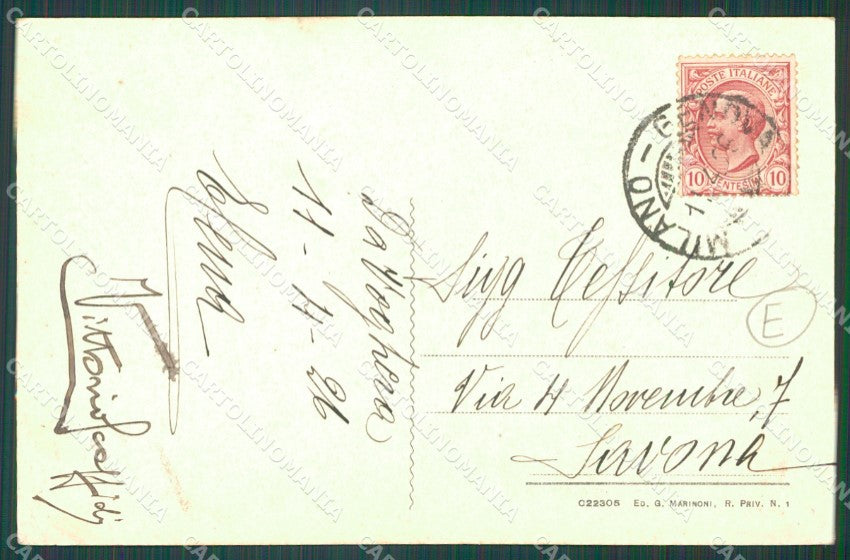 Pavia Voghera cartolina QT0304 – retro
