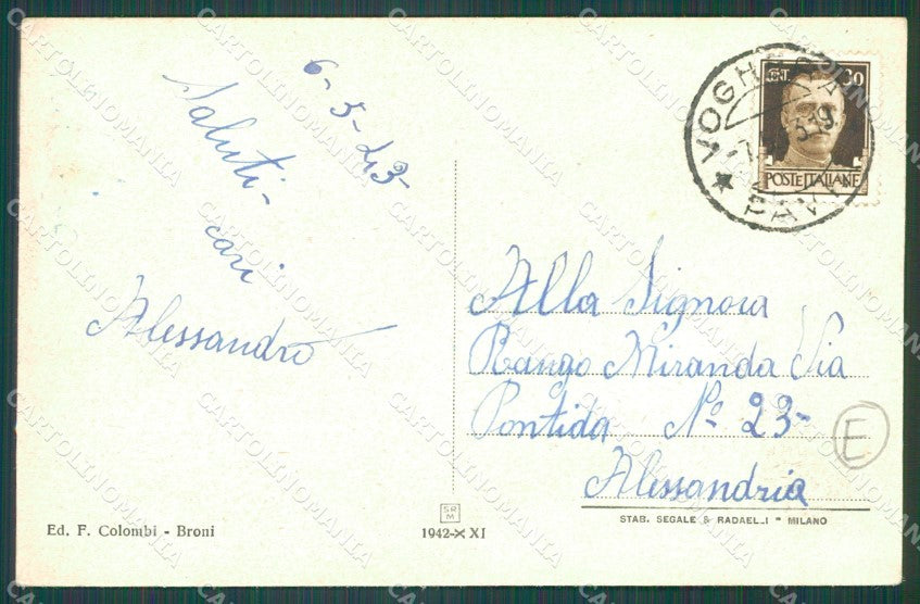 Pavia Voghera cartolina QT0310 – retro