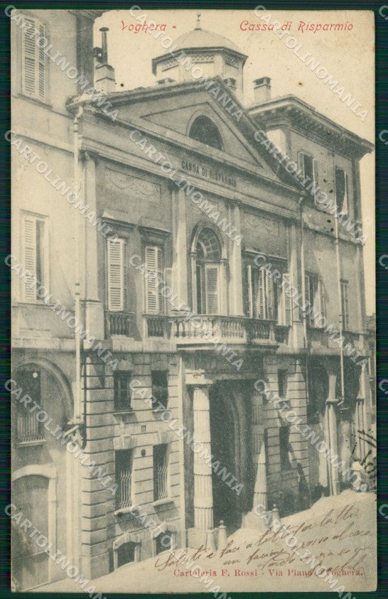 Pavia Voghera Banca cartolina QT0312 – fronte