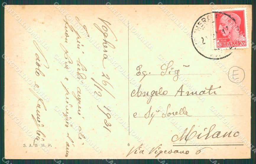 Pavia Voghera Poste cartolina QT0313 – retro