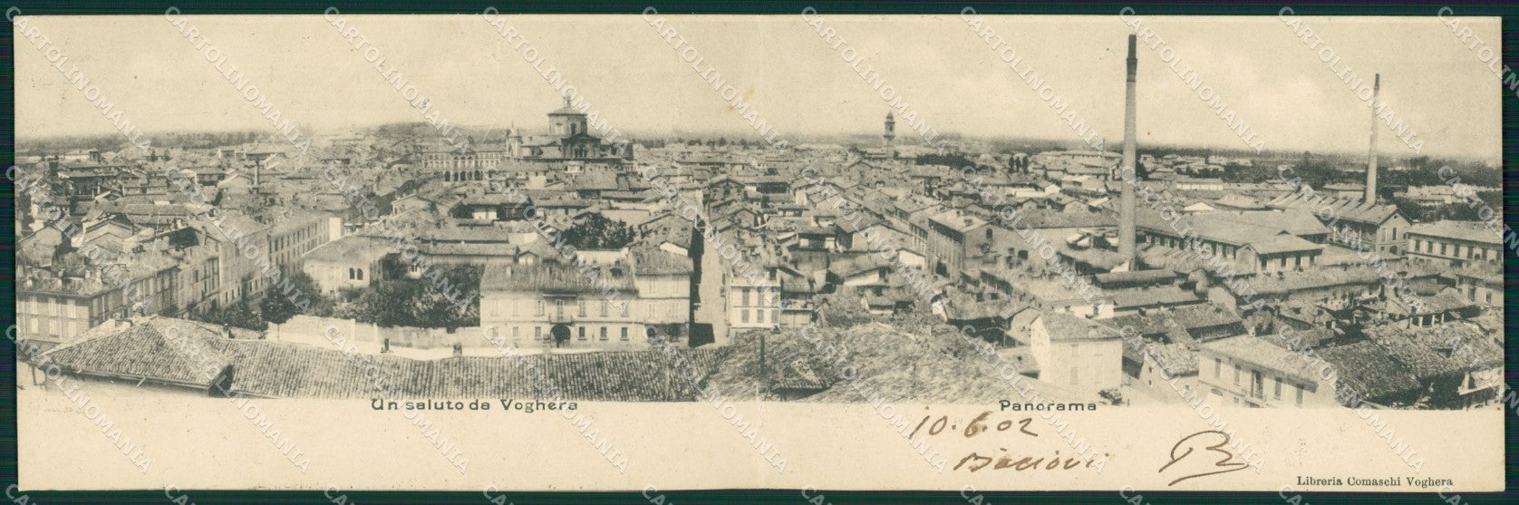 Pavia Voghera Doppia cartolina QT0317 – fronte