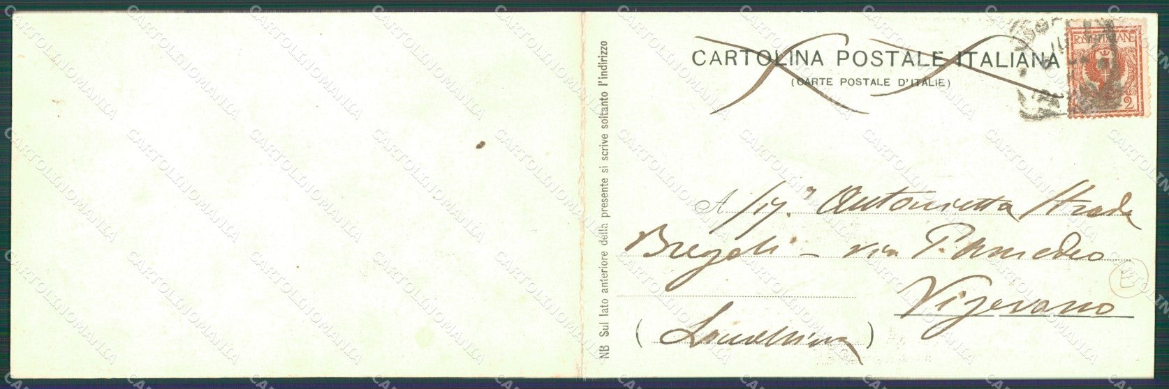 Pavia Voghera Doppia cartolina QT0317 – retro