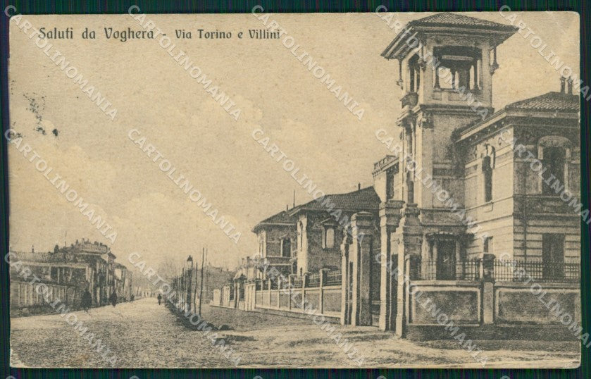 Pavia Voghera PIEGHE cartolina QT0325 – fronte