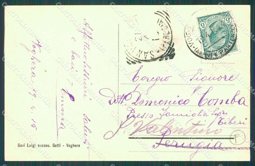 Pavia Voghera PIEGHINA cartolina QT0326 – retro
